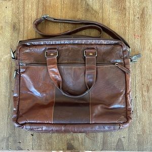 Vintage Leather Messenger Bag
